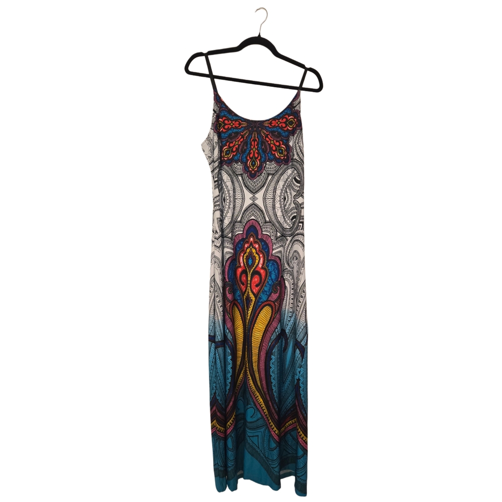 Colorful Patterned Maxi Dress